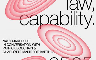 Séminaire « Architecture, law, capability » : Patrick Bouchain, Charlotte Malterre-Barthes et Nagy Makhlouf